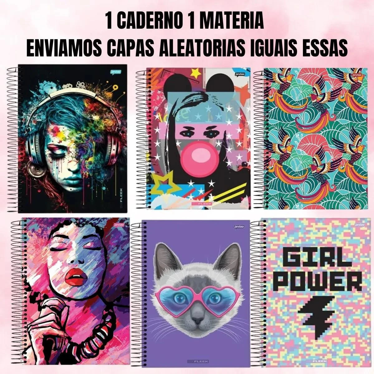 Kit Completo Material Escolar Ensino Fundamental Menina