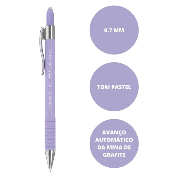 Lapiseira Faber-Castell 0.7mm Grip Matic Colors