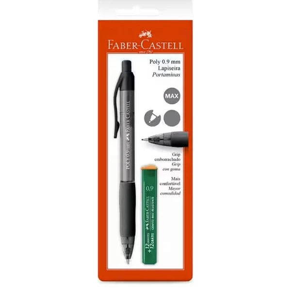 Lapiseira Poly + Grafite Faber-Castell