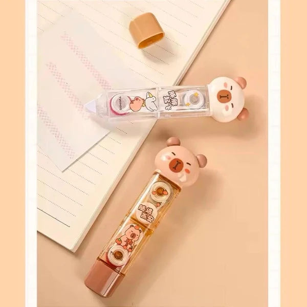 Fita 2 em 1 Corretivo e Cola - Capivara