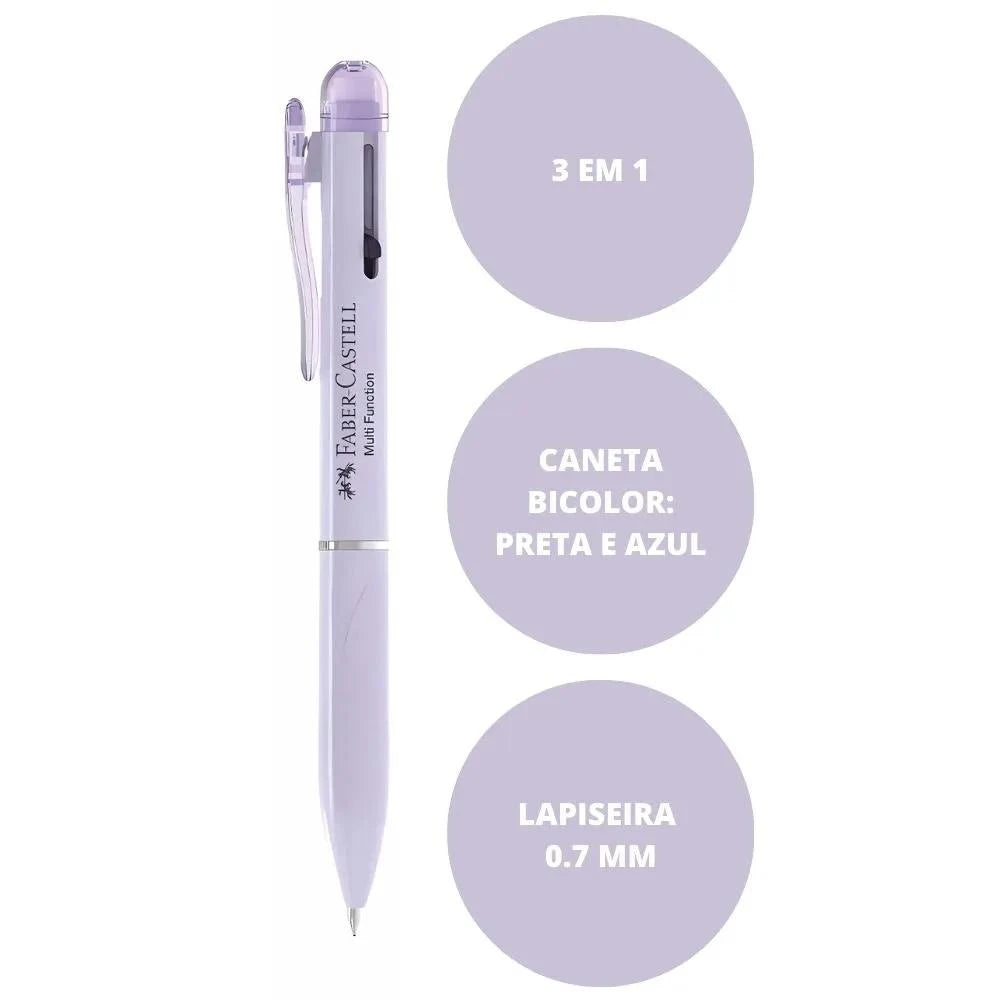 Lapiseira Faber-Castell Poly Multifunções 3 em 1