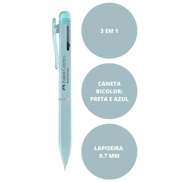 Lapiseira Faber-Castell Poly Multifunções 3 em 1