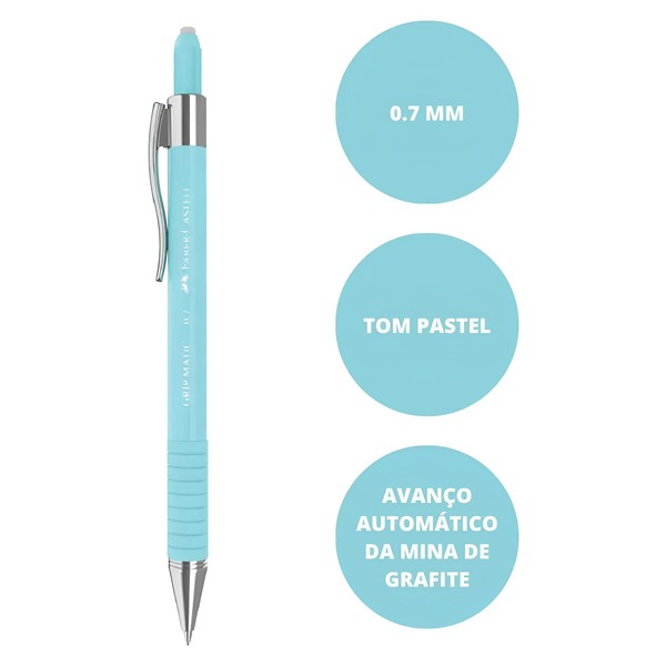 Lapiseira Faber-Castell 0.7mm Grip Matic Colors
